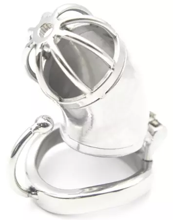 Metall-Keuschheitskäfig Hook Open 7 x 3.3cm – 1/2