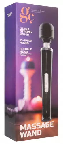 Stimulator Mega Wand 32cm - Kopf 6cm Schwarz – 2/2