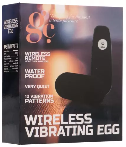 Vibrierendes Ei kabelloses Vibe Egg 8 x 3,4cm Schwarz – 2/2