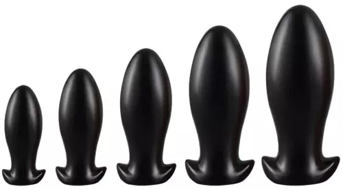 Butt plug DRAKAR EGG M 12 x 5.3cm Schwarz – 3/3