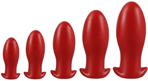 Butt plug DRAKAR EGG S 10 x 4.5cm Rot – 3/4