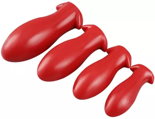 Butt plug Drakar Egg M 12 x 5.3cm Rot – 4/4