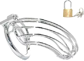 Metall-Keuschheitskäfig GITTER 12 x 3,5 cm Ring 40 mm – 1/6