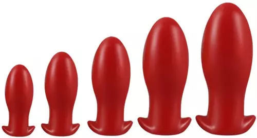 Butt plug DRAKAR EGG XL 16.5 x 7.3cm Rot – 3/5