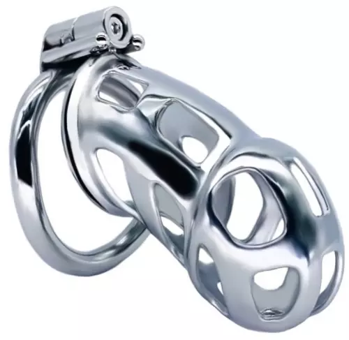 Metall-Keuschheitskäfig Cobra Steel 10 x 3.7cm – 1/8