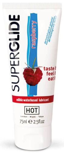 Eetbare glijmiddel Smaak Frambozen 75mL