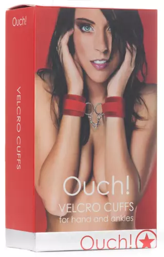 Handschellen Klettverschluss Rot – 2/3