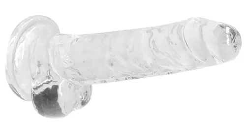 Dildo Crystal Clear Transparent 14 x 3.5cm – 5/6