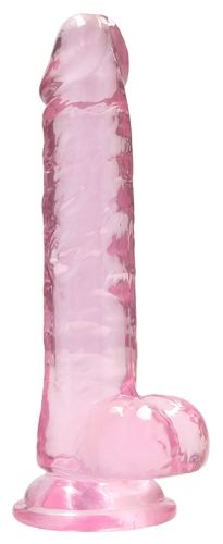 Dildo Crystal Clear Rosa 14 x 3.5cm
