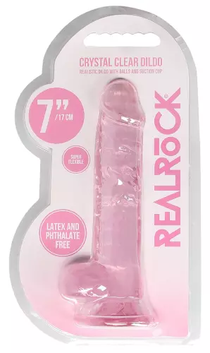 Dildo Crystal Clear Rosa 14 x 3.5cm – 2/6