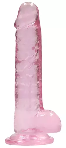 Dildo Crystal Clear Rosa 14 x 3.5cm – 3/6