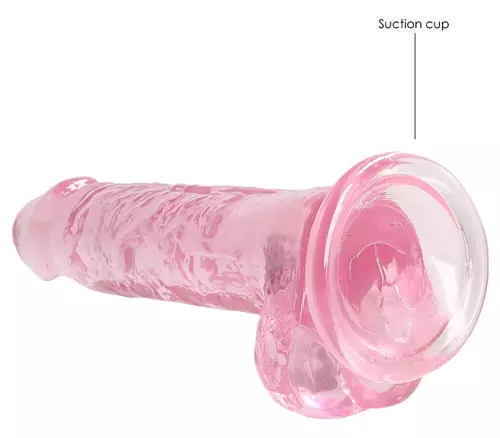Dildo Crystal Clear Rosa 14 x 3.5cm – 4/6