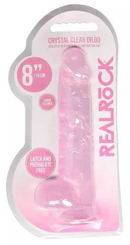 Dildo Crystal Clear 16 x 4cm Rosa – 2/6