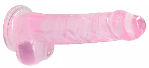 Dildo Crystal Clear 16 x 4cm Rosa – 5/6