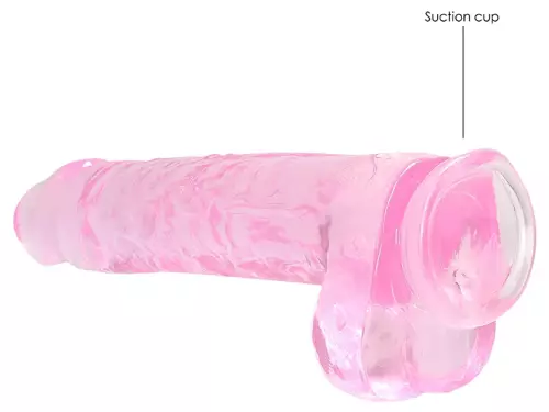 Dildo Crystal Clear Rosa 19 x 4.5cm – 4/6