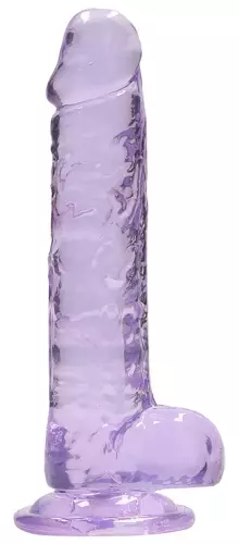 Dildo Crystal Clear Violett 14 x 3.5cm – 3/6
