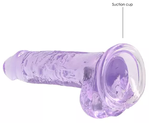 Dildo Crystal Clear Violett 14 x 3.5cm – 4/6