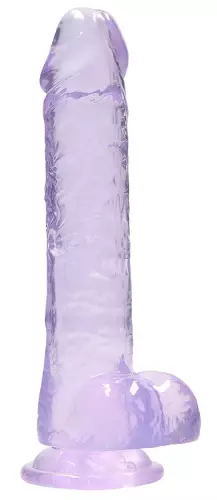 Dildo Crystal Clear Violett 16 x 4cm – 1/5