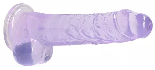 Dildo Crystal Clear Violett 16 x 4cm – 5/5