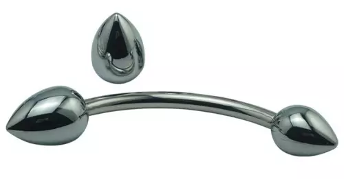 Prostata-Stimulator aus Metall Double Head 25cm – 1/3
