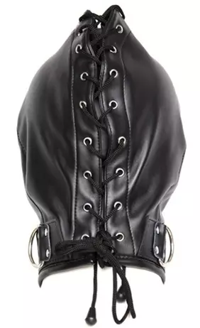 Maske mit Reißverschluss Strict Hood Schwarz – 3/6