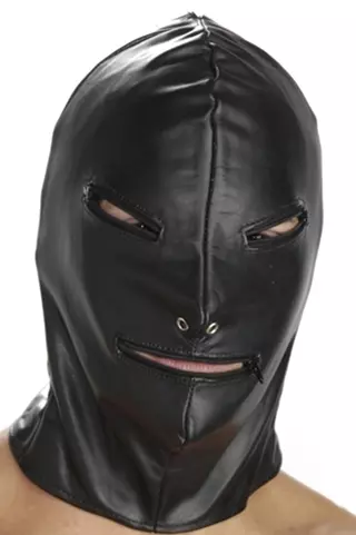 Maske mit Reißverschluss Strict Hood Schwarz – 6/6