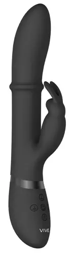 Vibrator konijn Halo 24.5 x 3.5cm Zwart – 1/6