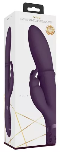 Vibrator konijn Halo 24.5 x 3.5cm Paars – 2/6