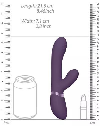 Vibrator konijn Tani 22 x 3.5cm Paars – 6/6