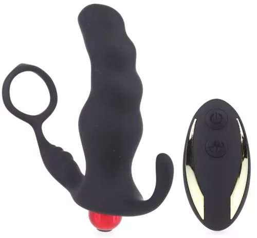 Cock Ring und vibrierender Analplugg Knight 10 x 3.5cm – 1/11