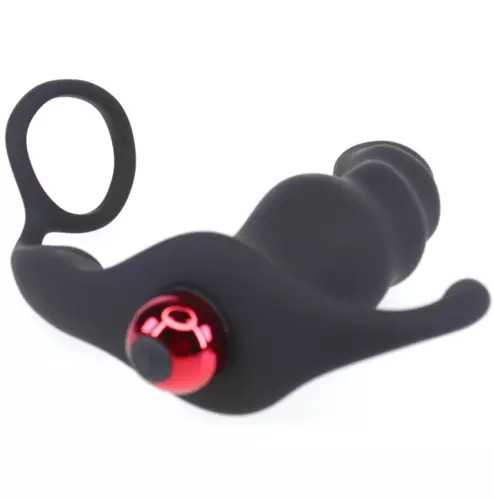 Cock Ring und vibrierender Analplugg Knight 10 x 3.5cm – 5/11