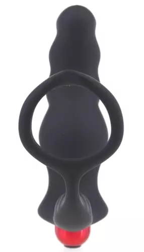Cock Ring und vibrierender Analplugg Knight 10 x 3.5cm – 8/11