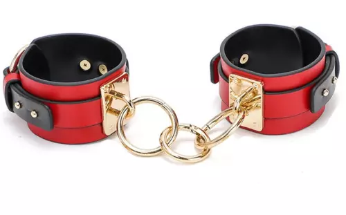 SM Bondage Set 8 Teile Rot-Schwarz – 5/5