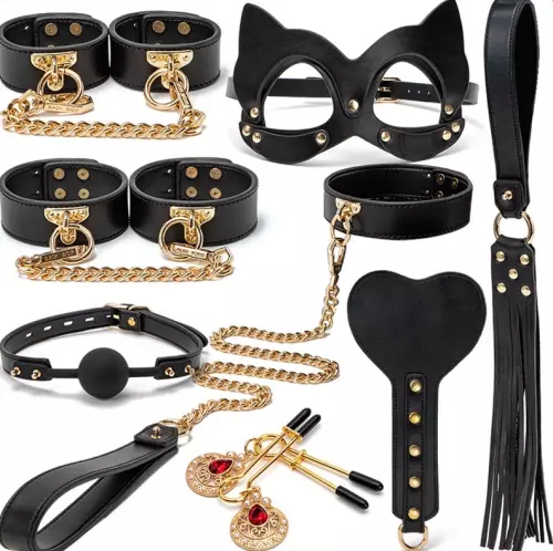 SM Bondage Set 8 Teile Schwarz – 2/7