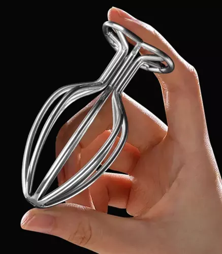 Metall-Plug Heart Line L 8 x 4,2cm – 8/9