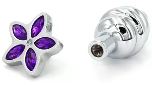 Schmuck-Plug Star 6,5 x 2,8cm Violett – 5/8