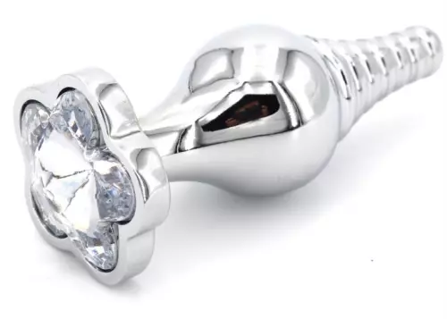 Schmuck-Plug Leaf 7 x 2,7cm Transparent – 4/9