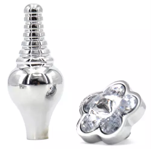 Schmuck-Plug Leaf 7 x 2,7cm Transparent – 7/9