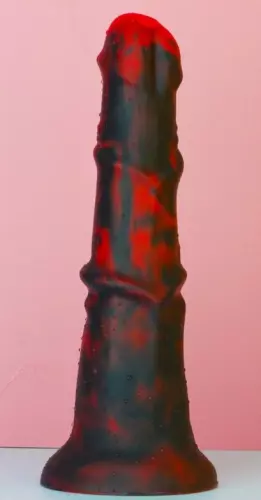 Dildo Dragon Zirg 22 x 5cm Schwarz-Rot – 4/4