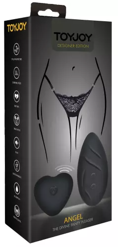 Clitoris stimulator op afstandsbediening Panty Angel Zwart – 2/6