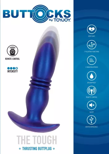 Vibierender Plug The Tough 14 x 3,6cm – 8/9