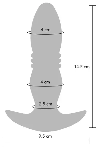 Vibierender Plug The Tough 14 x 3,6cm – 9/9