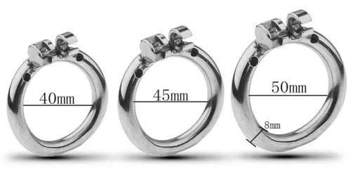 Keuschheitskäfig aus Metall Flat 2cm – 6/6
