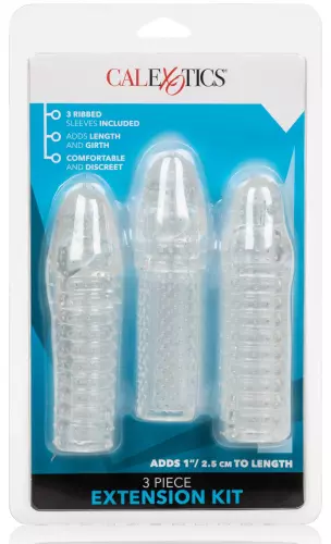 Set von 3 strukturierten Penishüllen Ribbed Extend 14 x 4cm – 2/2