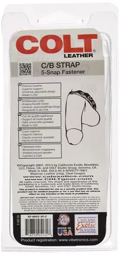 Cockring 5 Druckknöpfe Leder – 9/20