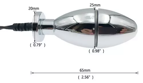 Elektro-Plug Bipolar Silver 7 x 2,5cm – 3/6