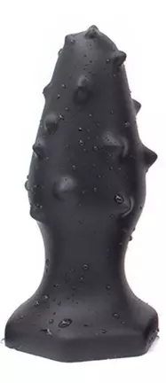 Butt Plug Silikon Monster Spike M 12 x 4.5cm Schwarz – 2/2