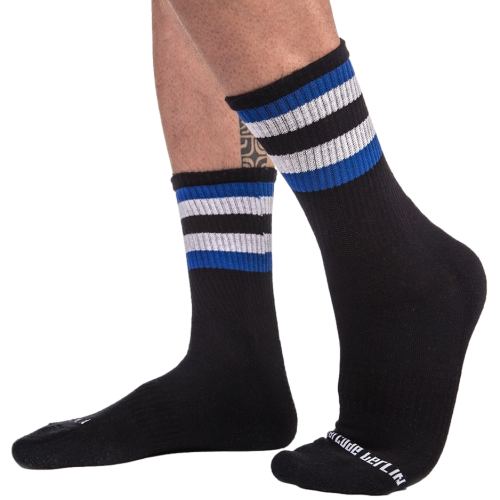 Sokken HALF FETISH Zwart-Blauw-Grijs