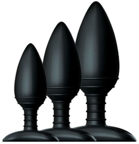 Set van 3 Siliconen Plugs Trio Nexus Zwart
