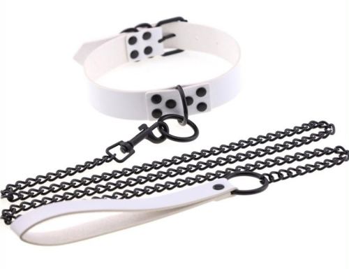 Punk Halband-Leiband Wit